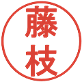 藤枝の電子印鑑｜丸ゴシック体｜縮小版