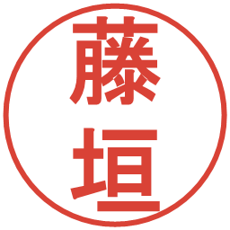 藤垣の電子印鑑｜丸ゴシック体
