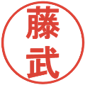 藤武の電子印鑑｜丸ゴシック体｜縮小版
