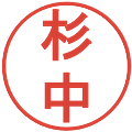 杉中の電子印鑑｜丸ゴシック体｜縮小版