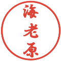 海老原の電子印鑑｜行書体｜縮小版