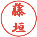 藤垣の電子印鑑｜行書体｜縮小版