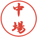 中場の電子印鑑｜行書体｜縮小版