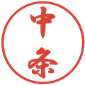 中条の電子印鑑｜行書体｜縮小版