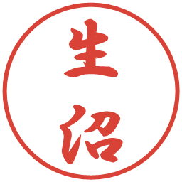 生沼の電子印鑑｜行書体