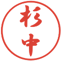 杉中の電子印鑑｜行書体｜縮小版