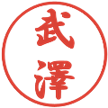 武澤の電子印鑑｜行書体｜縮小版