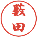 薮田の電子印鑑｜行書体｜縮小版