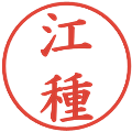 江種の電子印鑑｜楷書体｜縮小版