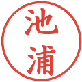 池浦の電子印鑑｜楷書体｜縮小版
