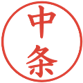 中条の電子印鑑｜楷書体｜縮小版