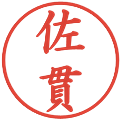 佐貫の電子印鑑｜楷書体｜縮小版