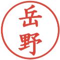 岳野の電子印鑑｜楷書体｜縮小版