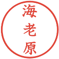 海老原の電子印鑑｜教科書体｜縮小版