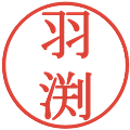 羽渕の電子印鑑｜明朝体｜縮小版