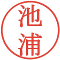 池浦の電子印鑑｜明朝体｜縮小版
