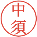 中須の電子印鑑｜明朝体｜縮小版
