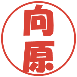向原の電子印鑑｜ポップ体