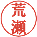 荒瀬の電子印鑑｜プレゼンス体｜縮小版