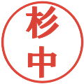 杉中の電子印鑑｜プレゼンス体｜縮小版